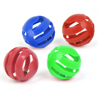 Мячик с бубенчиком пластик красный, синий, зеленый  арт.G023