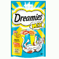 Лакомство Dreamies Mix Лосось сыр 60гр  арт.510144