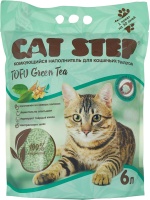 Наполнитель комкующийся растительный Cat Step Tofu Green Tea 6л арт.016345