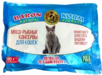 BARON Мясо-рыбные консервы для кошек 500гр  арт.890037