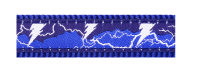 Red Dingo ошейник-Полуудавка для собак 20mm x 32-47cm Lightning Dark Blue арт.MC-LT-DB-20