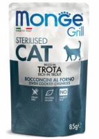 MONGE Cat GRILL Sterilised Trout Для стерилизованных кошек Форель 85гр арт.3659