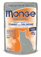 Monge Cat Natural Tuna Salmon Для кошек Тунец Лосось 80гр арт.6897