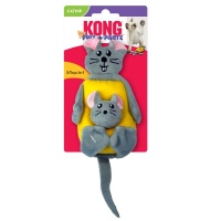 Kong Pull-A-Partz Игрушка для кошек 3 в 1 Мышь и сыр арт.CPP4