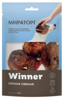 Winner Мираторг Лакомство для собак Шкурка свиная (пятак)  Дойпак 90гр арт.948707