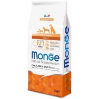 MONGE SPECIALITY LINE ALL BREEDS ADULT Корм для собак всех пород с уткой, рисом и картофелем 12кг арт.1136
