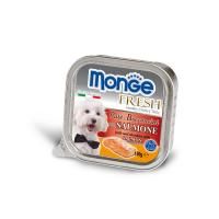 Monge Fresh влажный корм для собак нежный паштет с лососем 100гр арт.1308