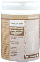 GlobalVet Глюкозамин Хондроитин Пищевая добавка для собак и кошек 60кап  арт.058750
