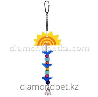 Игрушка для крупных попугаев Солнце с одной подвеской Small JW арт.31110