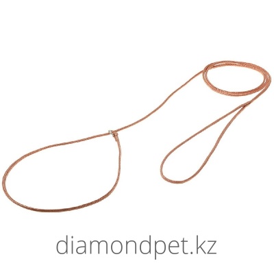 Поводок-удавка с кольцом круглая 3мм х 150см медь арт.74-2393