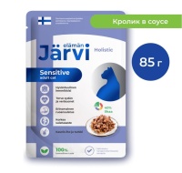 Jarvi Пауч д/кошек Sensitive, Кусочки в соусе, Кролик, 85гр арт 349165