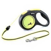 FLEXI рулетка Neon New Classic M (до 20 кг) трос 5 м арт.25222