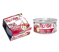 Консервы для кошек курица с яблоком Monge Cat Fruits 80гр арт.3345