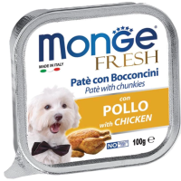 Monge Fresh влажный корм для собак нежный паштет из курицы 100гр арт.1306