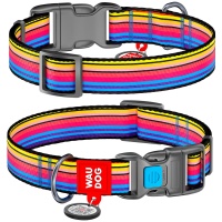 Collar Ошейник для собак WAUDOG Nylon c QR паспортом Линия 1 20мм х24-40см арт.4783