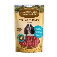 Деревенские лакомства для собак утиная соломка нежная арт.711229
