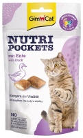 GimCat NutriPockets Подушечки с Уткой, 60гр  арт 419367