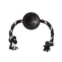 Kong Мяч для собак Extreme Ball w/Rope Lg Ø7,5см  арт.EB12
