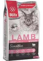 BLITZ ADULT CATS LAMB сухой корм для взрослых кошек Ягненок 0,4кг