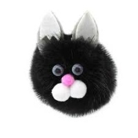 Игрушка для кошек "Кот Василий" из натур норки 6х5х4см арт.sh-07524