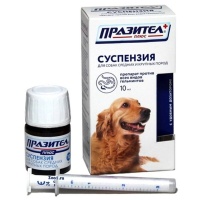 Празител+ Суспензия против гельминтов для собак средних и крупных пород 10мл арт.30365
