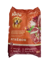 BigLove Корм д/собак средних и крупных пород 15кг арт 560522