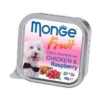 Monge Fresh влажный корм для собак нежный паштет из курицы с малиной 100гр арт.1321