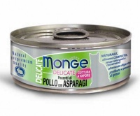 Monge Cat Delicate кусочки курицы со спаржей для кошек 80гр арт.7320