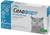Селафорт д/кошек массой  2,6 - 7,5кг 45мг/0,75мл  арт.734930