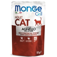 MONGE Cat GRILL Adult Lamb Для взрослых кошек Ягненок 85гр арт.3628