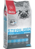 BLITZ Sterilised Cats д/стерилизованных кошек Курица 2кг арт.681136