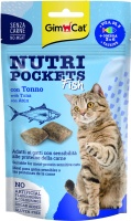 GimCat Nutri pockets fish with salmon Подушечки с тунцом 60гр  арт 419442