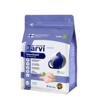 Jarvi Sterilized. Сухой полнорац/корм д/кастр котов и стерил,кошек, Кролик, 400гр