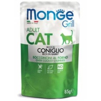 MONGE Сat GRILL Adult Rabbit Для стерилизованных кошек Кролик 85гр арт.3611