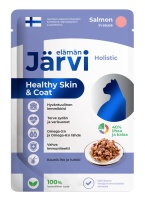 Jarvi Пауч д/кошек, Красивая шерсть и здоровая кожа, Лосось, 85гр