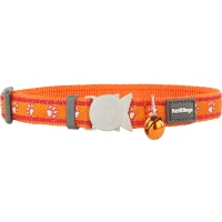 Red Dingo Ошейник для кошек Breezy Love 12мм х 20-32см оранжевый арт.CC-BZ-OR-12