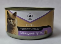 Elite Кошка СА-16 Желе  ГовядинаТунец 80гр  арт  262331