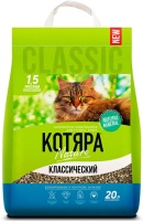 Котяра Наполнитель комкующийся Классический 20л/8.4кг арт.801243