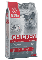 BLITZ Adult Cats Chicken сухой корм д/взрослых кошек Курица 0,4кг арт.680191