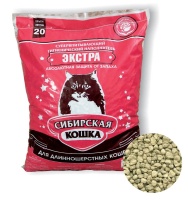 Наполнитель супервпитывающий Экстра 20л Сибирская кошка  арт.232408