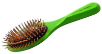 Щетка с деревянными зубцами маленькая зеленая Wood Pin Brush 16мм Chris Christensen  арт.CHN115