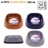 Миска для кошек 200мл синий, серый, коричневый M-Pets арт.20500499