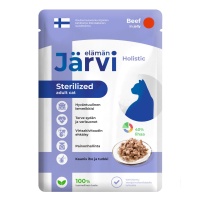 Jarvi Пауч д/стерилизованных кошек, Кусочки в желе, Говядина, 85гр арт 163416
