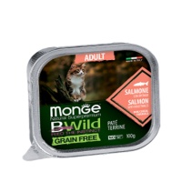 BWILD Cat Adult salmon/vegetables Низкозерновой паштет д/взрослых кошек лосось/овощи 100гр