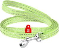Collar Поводок WAUDOG Re-cotton светоотражающий 15мм х 150см салатовый арт.40125