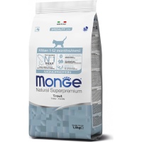 MONGE Cat Monoprotein Kitten Trout Корм для котят Форель 1,5кг арт.5500