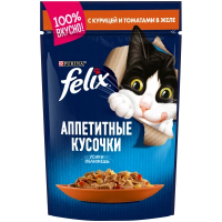 Felix Аппетитные кусочки Курица и томаты в желе 75гр арт.140135