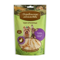 Деревенские лакомства для собак мини-пород уши кроличьи арт.711397