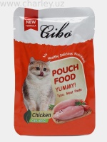 Gibo Паучи для кошек Паштет курица 85гр GPM002  арт 254701