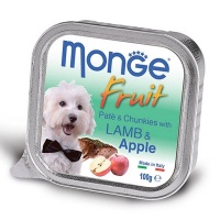 Monge Fresh влажный корм для собак нежный паштет из ягненка с яблоком 100гр арт.1322